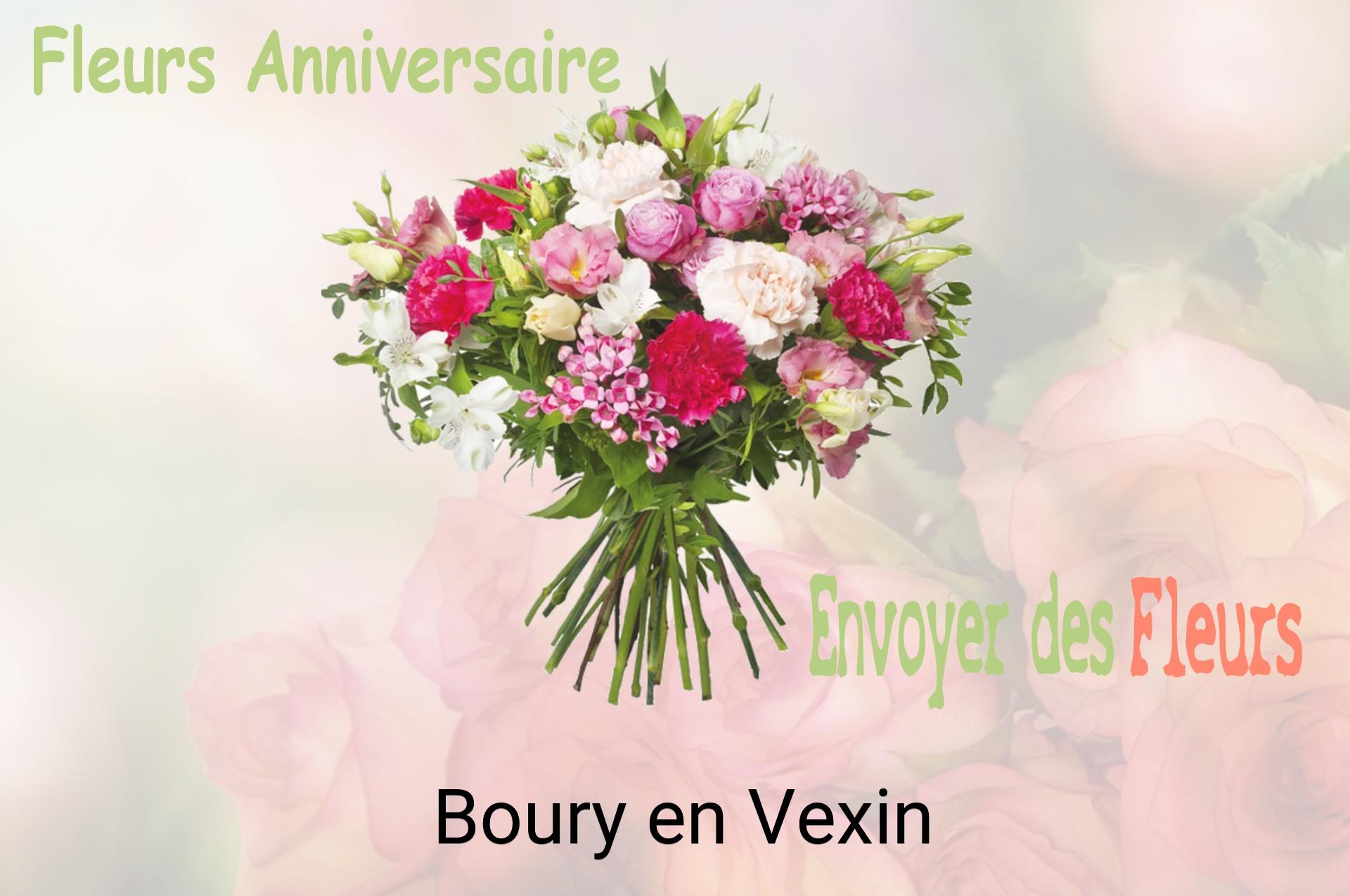 Bouquet de fleurs d’anniversaire livré à Boury-en-Vexin
