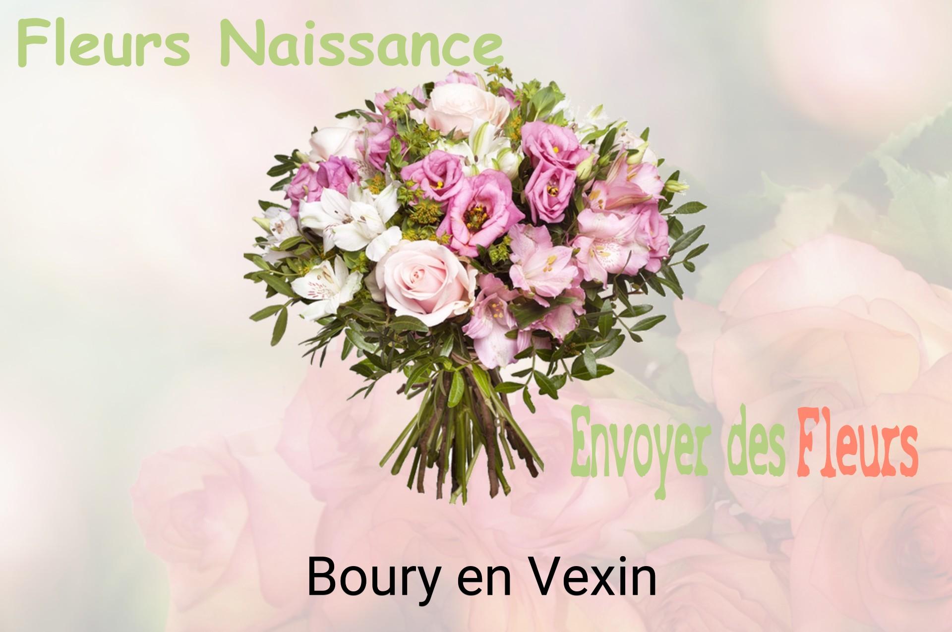 Bouquet de fleurs de naissance livré à Boury-en-Vexin